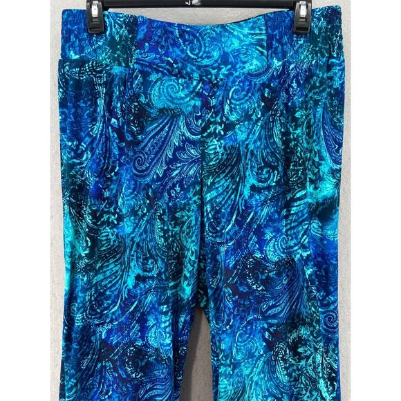 CACHE Pants Womens Sz XL Pull On Elastic Waist High-Rise Stretch Wide Leg - Picture 2 of 10